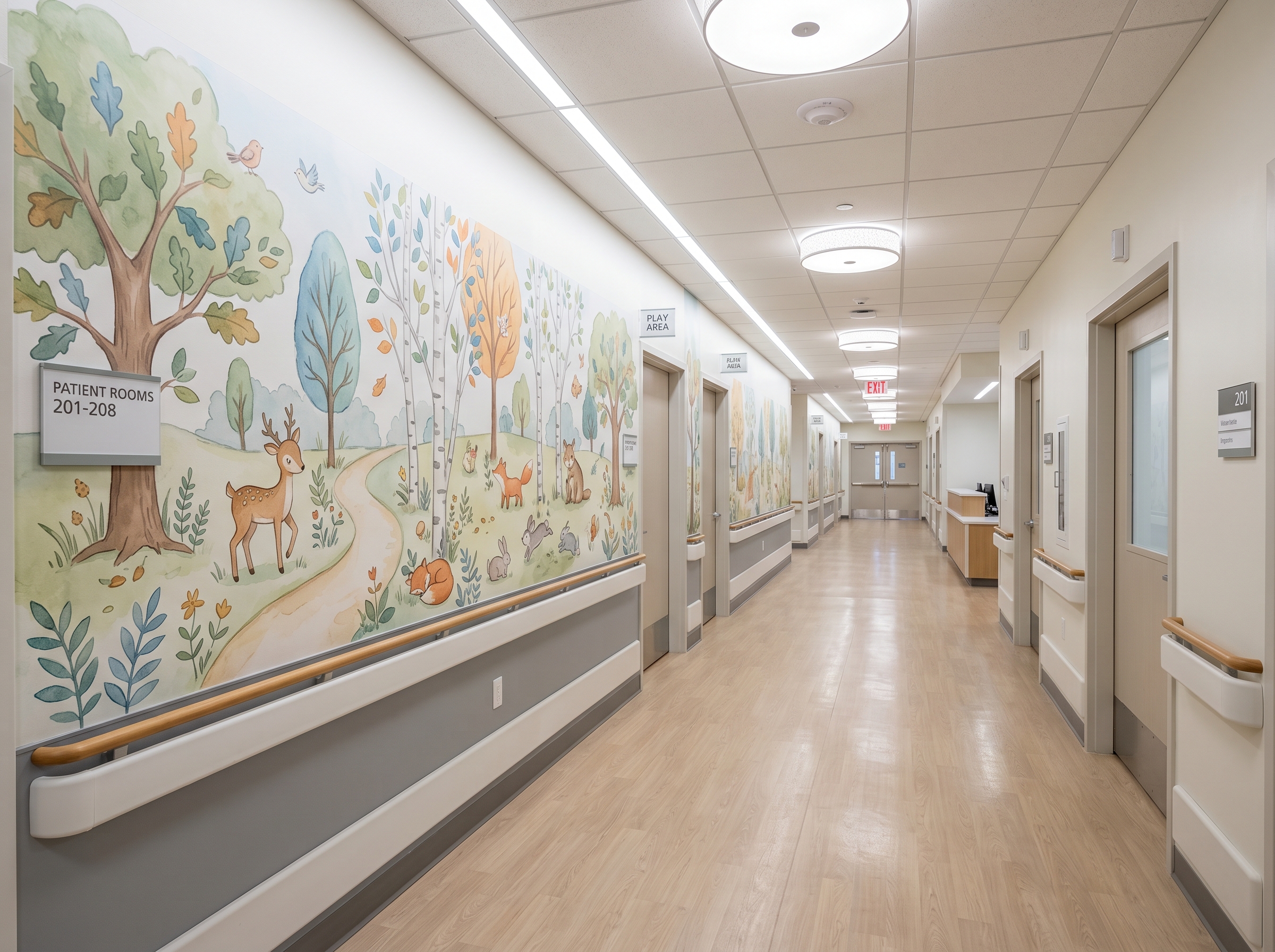Pediatric Hospital Corridor